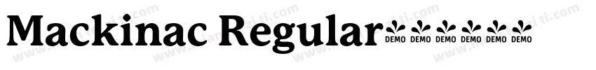Mackinac Regular字体转换